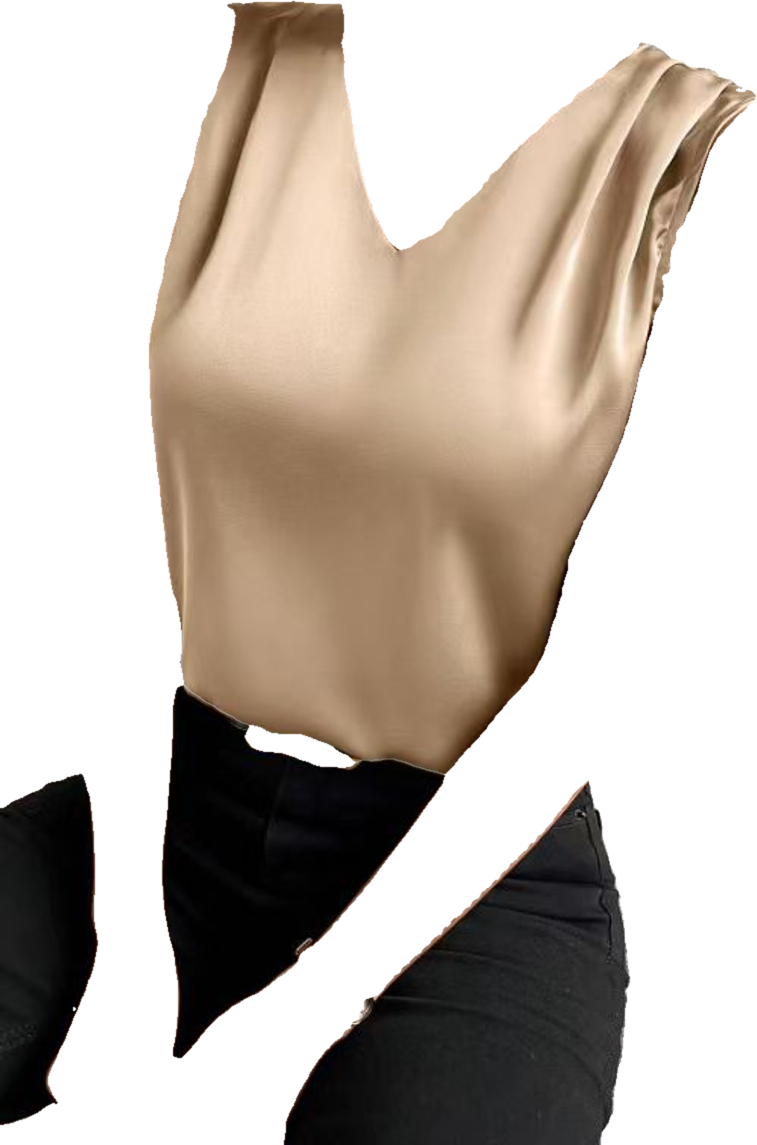 2026 Amazon European and American Cross-Border Women's Clothing Satin Suit Sleeveless Elegant Commuter Vest Base Top (Preprocessed)