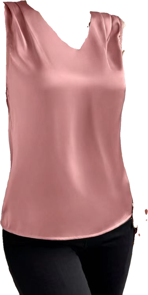 2026 Amazon European and American Cross-Border Women's Clothing Satin Suit Sleeveless Elegant Commuter Vest Base Top (Preprocessed)