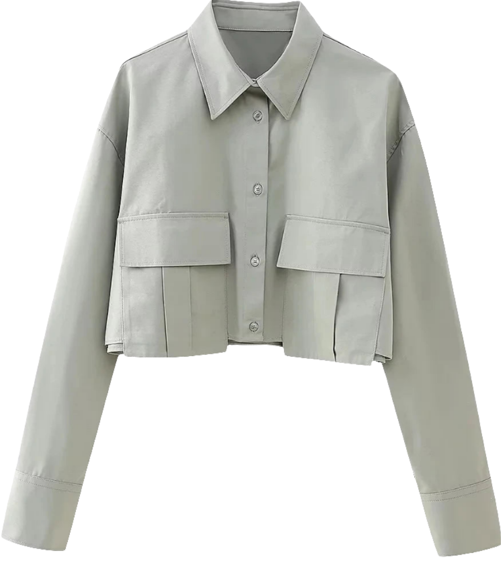 Slim Windbreaker Shirt with Pockets – Find Your Style, Buy Confidently Using Our Virtual Try-On!