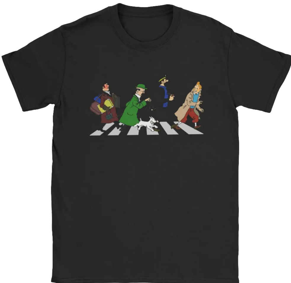 Captain Haddock Cartoon Men’s 100% Cotton Round-Neck Tee 6XL – NZ | Strylez Virtual Try-On