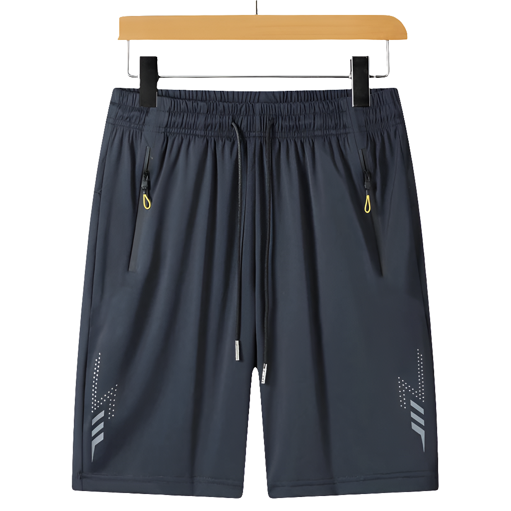 Men's Quick-Dry Summer Board Shorts with Zipper Pockets for Beach & Gym Fun