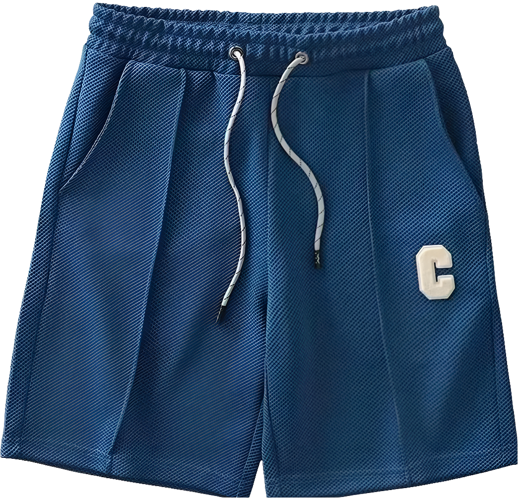 Men's Breathable Waffle Fabric Summer Shorts – Loose, Cool & Casual Keen Length