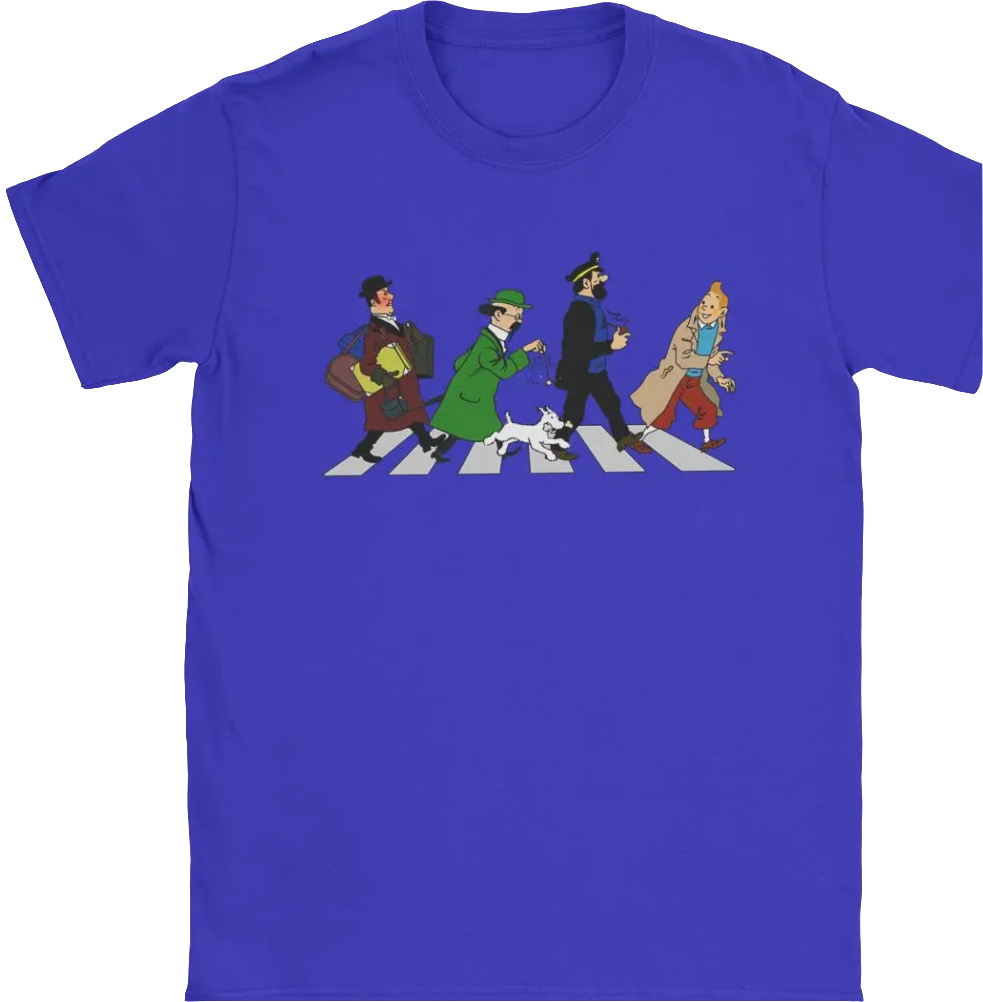 Captain Haddock Cartoon Tee - 100% Cotton Short Sleeve T-Shirt, Sizes up to 6XL | New Zealand | Strylez Virtual Try-On