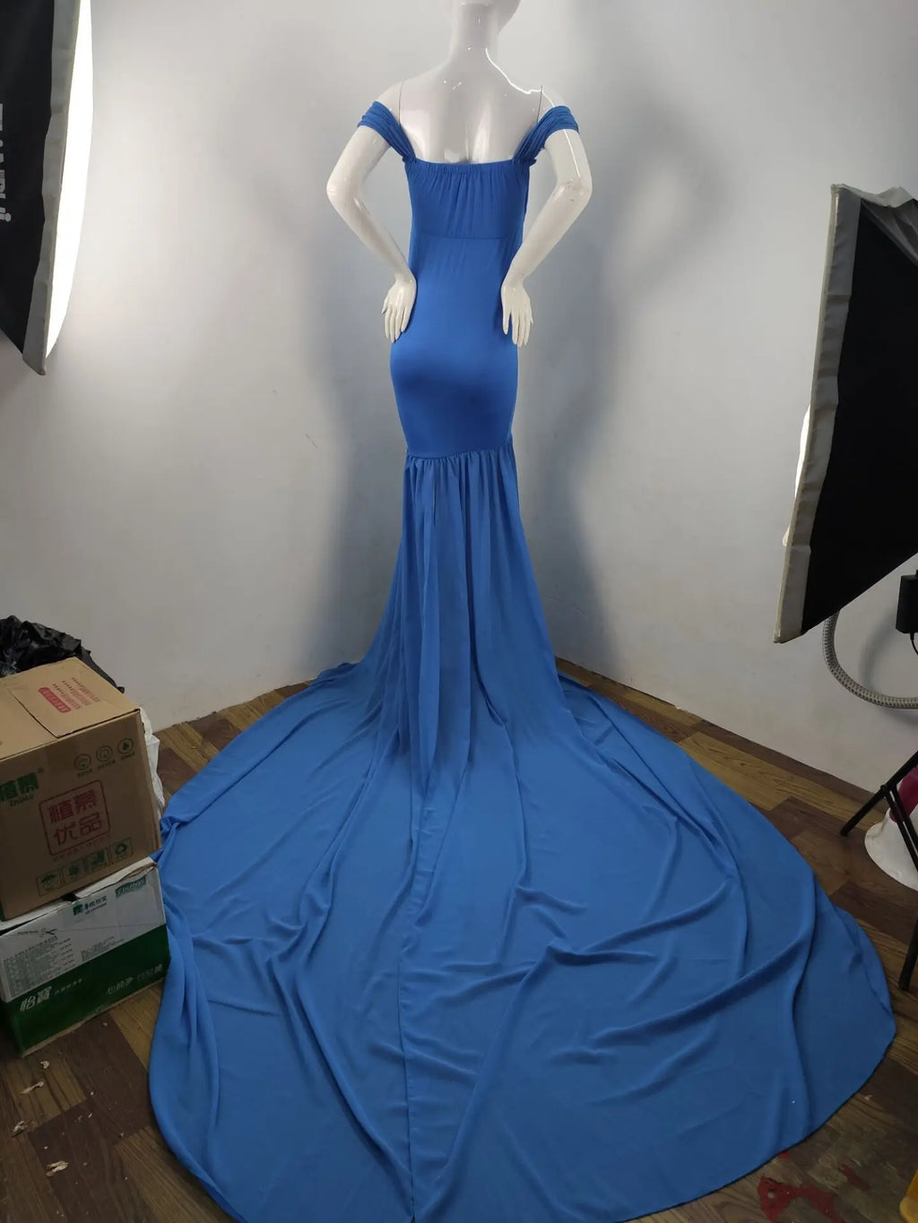 Long Maternity Photography Props Pregnancy Dress For Photo Shooting Off Shoulder Pregnant Dresses For Women Maxi Maternity Gown