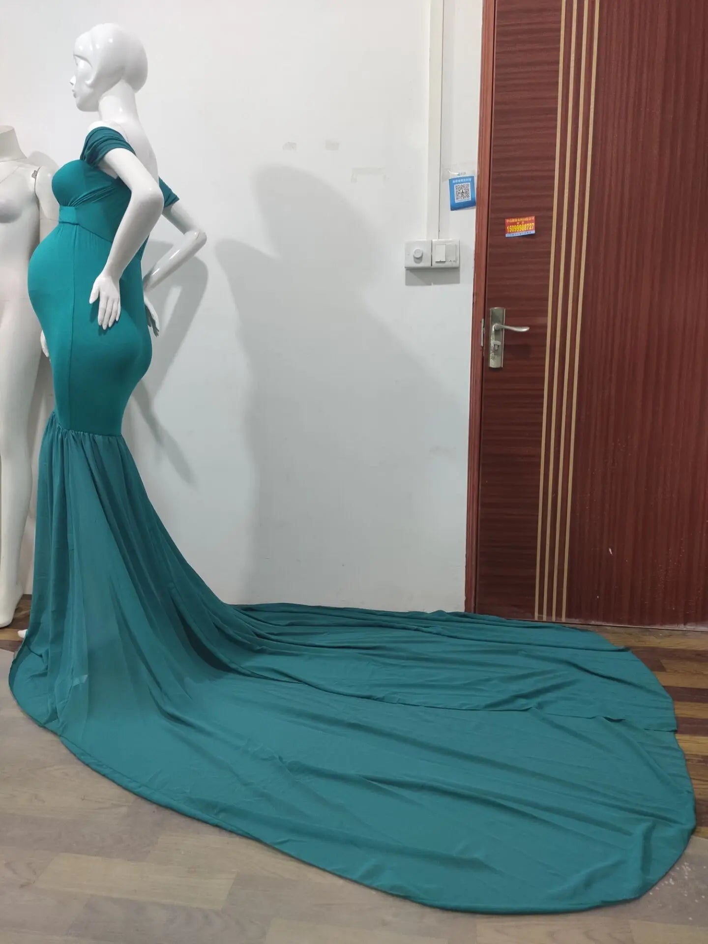 Long Maternity Photography Props Pregnancy Dress For Photo Shooting Off Shoulder Pregnant Dresses For Women Maxi Maternity Gown