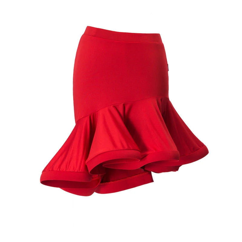 Ruffle Latin Dance Mini Skirt – Salsa, Tango, Cha-Cha Flare Skirt 2024 NZ | Strylez Virtual Try-On