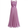 Wedding Party Dress Women Ladies Vestido De Fiesta Lace Embroidered Chiffon Bridesmaid Dresse Vening Pageant Formal Long Dress