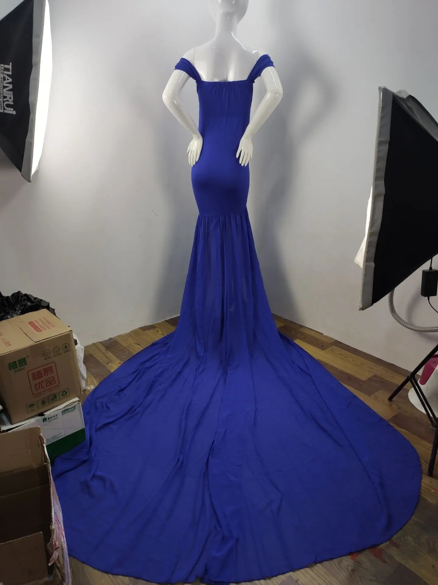Long Maternity Photography Props Pregnancy Dress For Photo Shooting Off Shoulder Pregnant Dresses For Women Maxi Maternity Gown