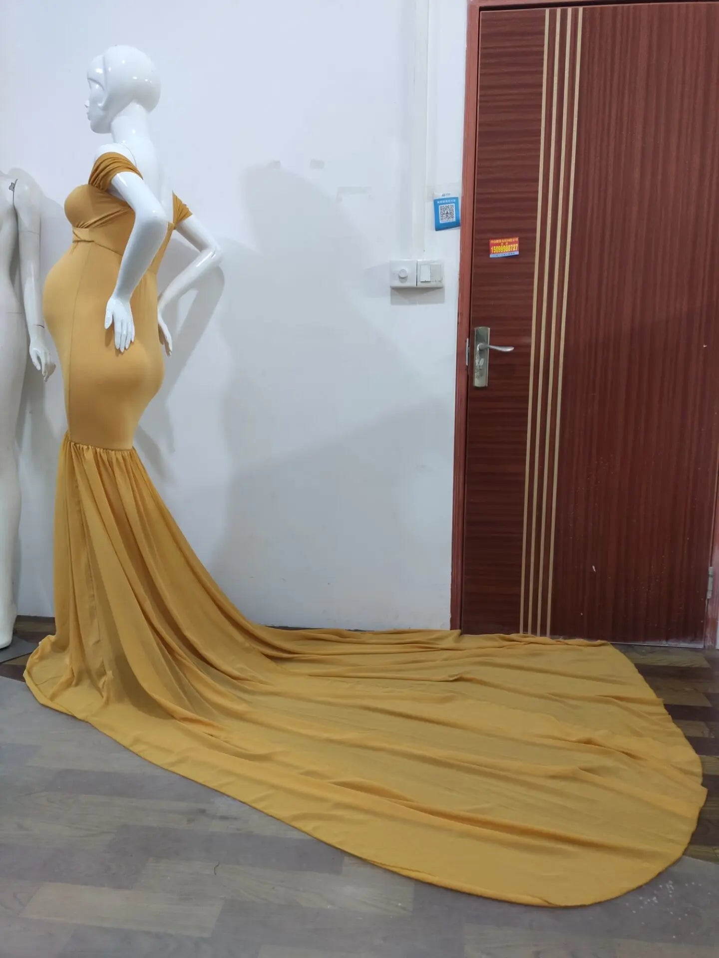 Long Maternity Photography Props Pregnancy Dress For Photo Shooting Off Shoulder Pregnant Dresses For Women Maxi Maternity Gown
