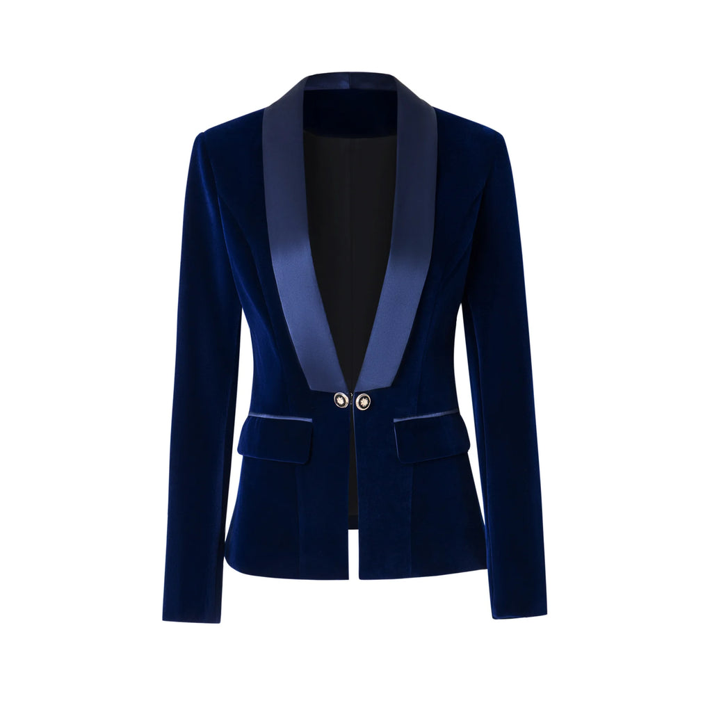 HarleyFashion Velvet Blazer | Virtual Try-On via Strylez App | Sleek New Zealand Fall & Spring