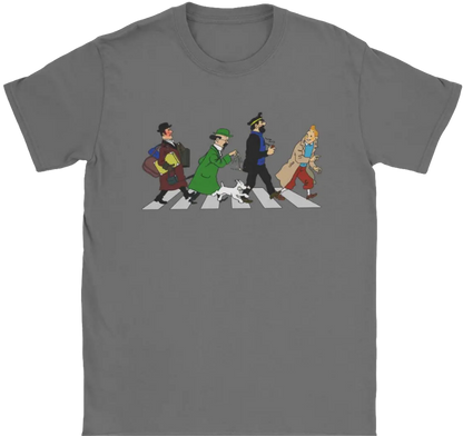 Captain Haddock Men’s Cartoon Cotton T-Shirt, Round Neck, Short Sleeve, Sizes to 6XL