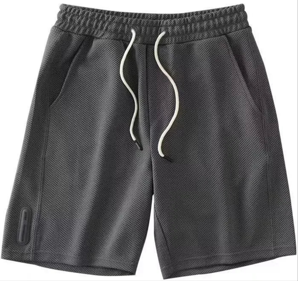 Men's Breathable Waffle Fabric Summer Shorts – Loose, Cool & Casual Keen Length