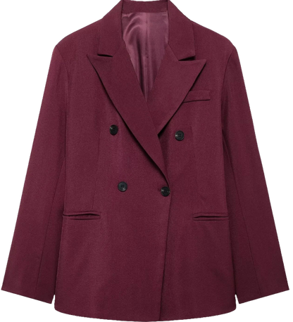 UNIZERA’s red suit set—see how it fits you with our fun virtual try-on app!