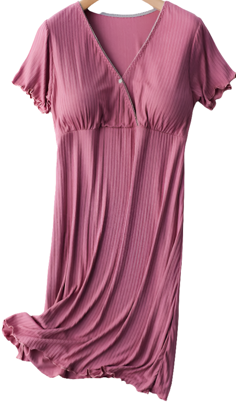 Modal Maternity Clothes Breastfeeding Nightgowns Nursing Sleepwear Hospital Loose Fitting Breast Feeding Pajamas Pregnancy Dress