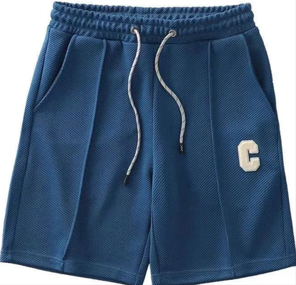 Men's Breathable Waffle Fabric Summer Shorts – Loose, Cool & Casual Keen Length