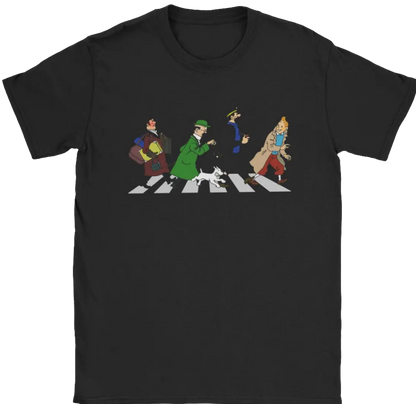 Captain Haddock Cartoon Men’s 100% Cotton Cool Round Neck Tee 6XL