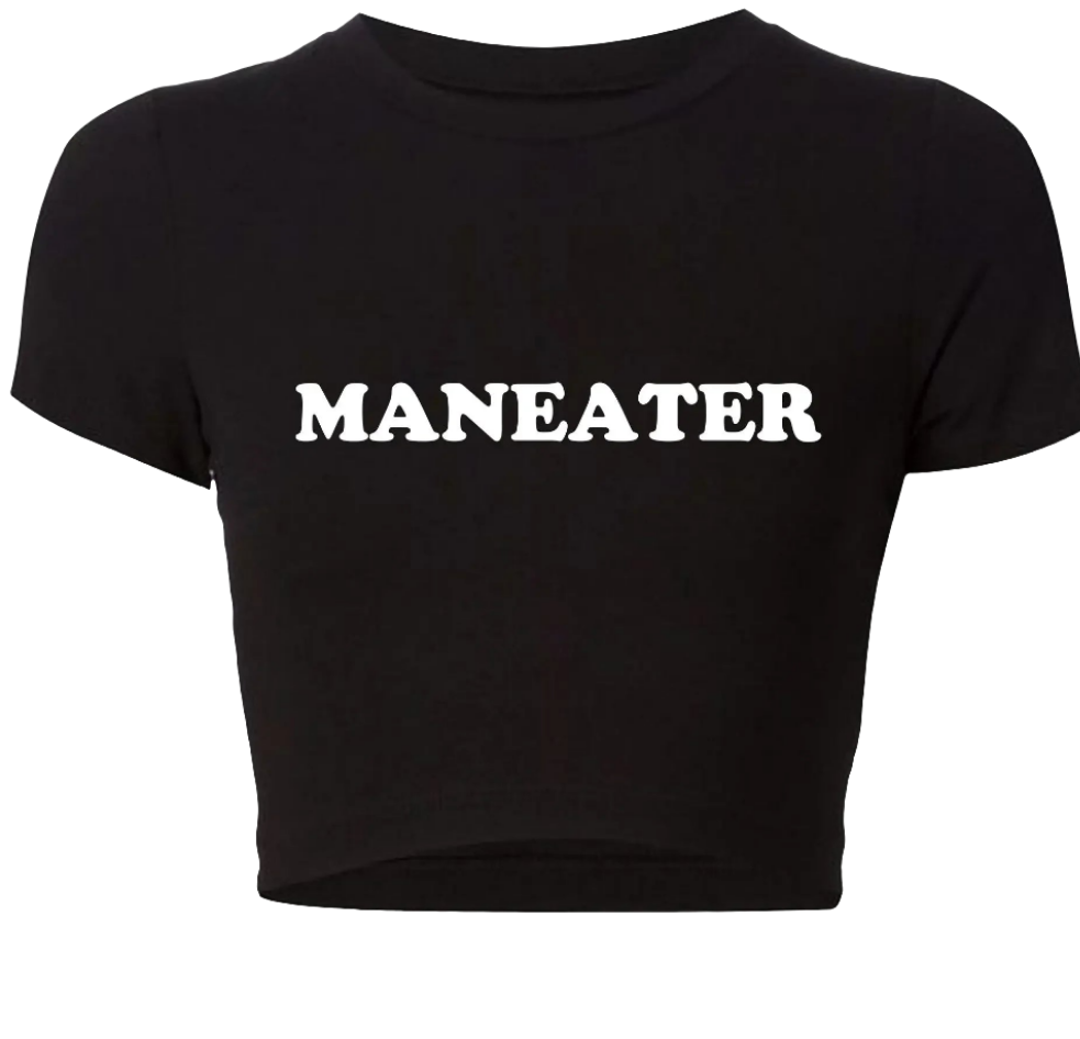 Maneater Vintage Crop Tee - Women's Crop Top | Strylez Virtual Try-On in New Zealand | Shop Online & Buy Confidently