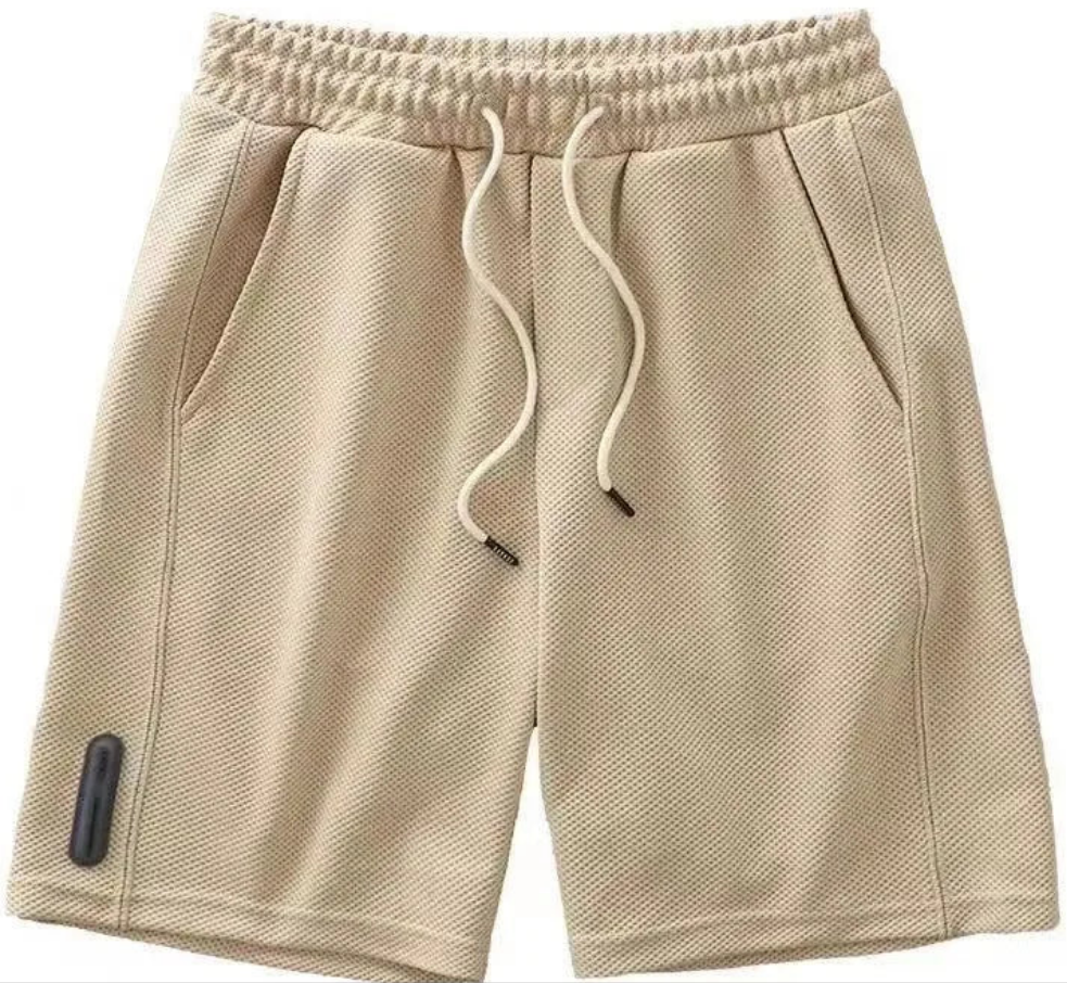 Men's Breathable Waffle Shorts - Cool Casual Loose Fit Summer New Zealand | Strylez Virtual Try-On