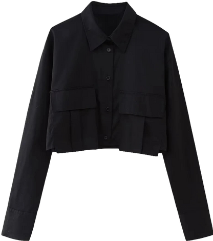 Black Slim Windbreaker Shirt – Buy Confidently with Virtual Try-On for Perfect Style!