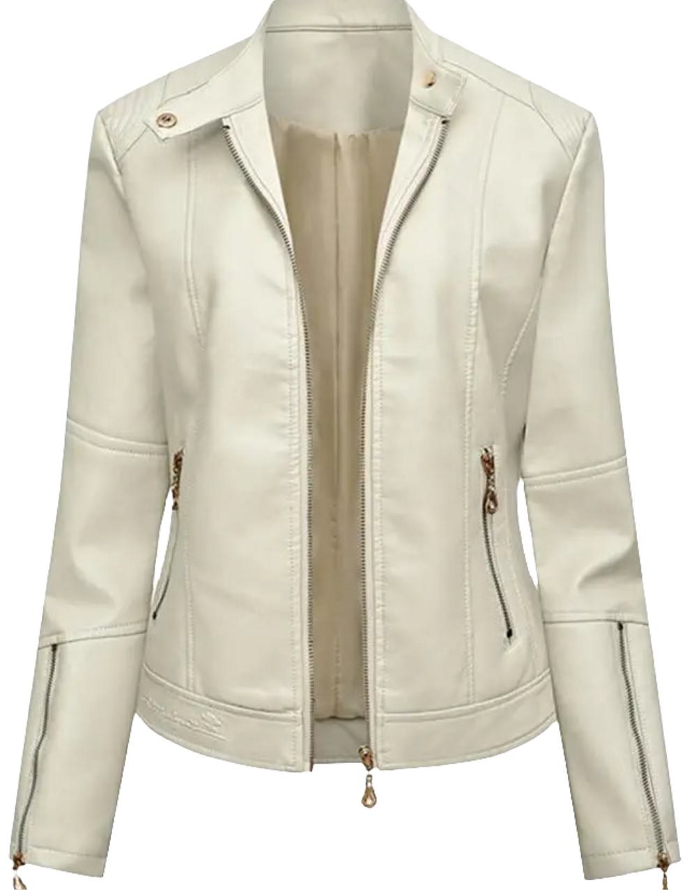 Women's Leather Biker Jacket – Stylish Moto Coat NZ | Strylez Virtual Try-On App