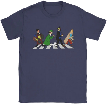 Captain Haddock Cartoon T-Shirt 100% Cotton Round Neck Short Sleeve Men’s Tee 6XL