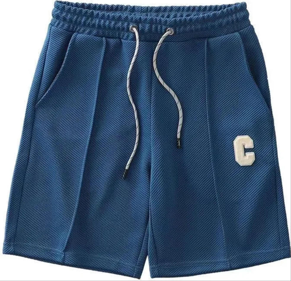 Men's Breathable Waffle Fabric Shorts - Loose Summer Casual, New Zealand | Strylez Virtual Try-On
