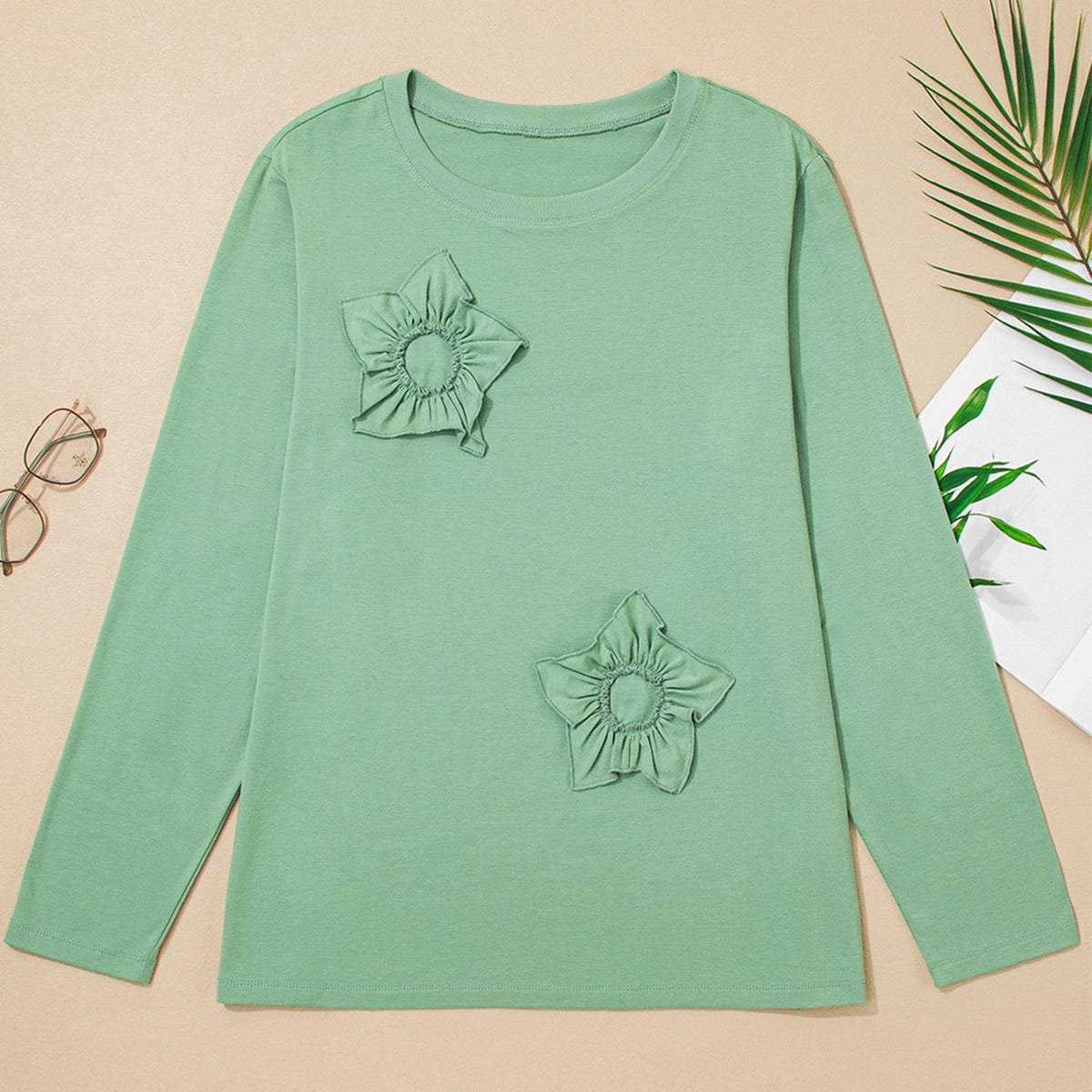 Trendy Solid Color Casual Plus Size Knit Sweater Women's Loose Top Crew Neck Pullover European and American Cross-Border Women's New Fashion