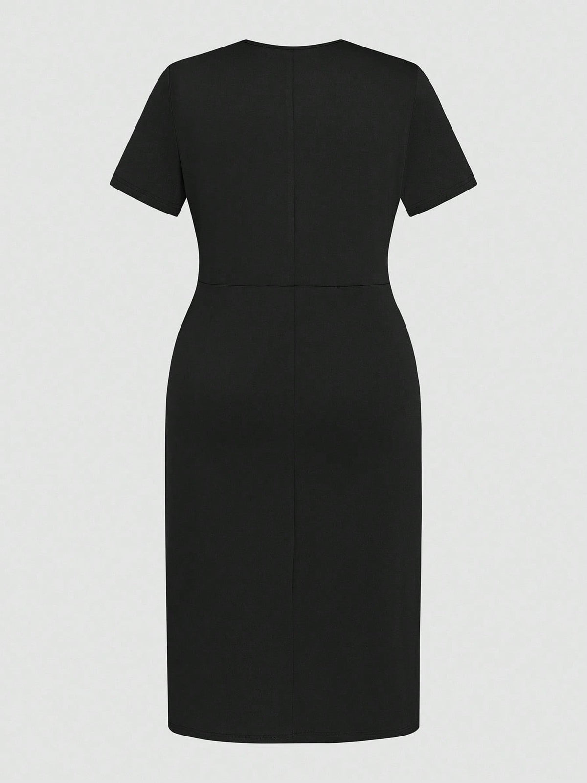 European and American Plus Size 2025 Elegant Casual V-Neck Hip-Covering Long Skirt Dress Cross-Border Support Dropshipping