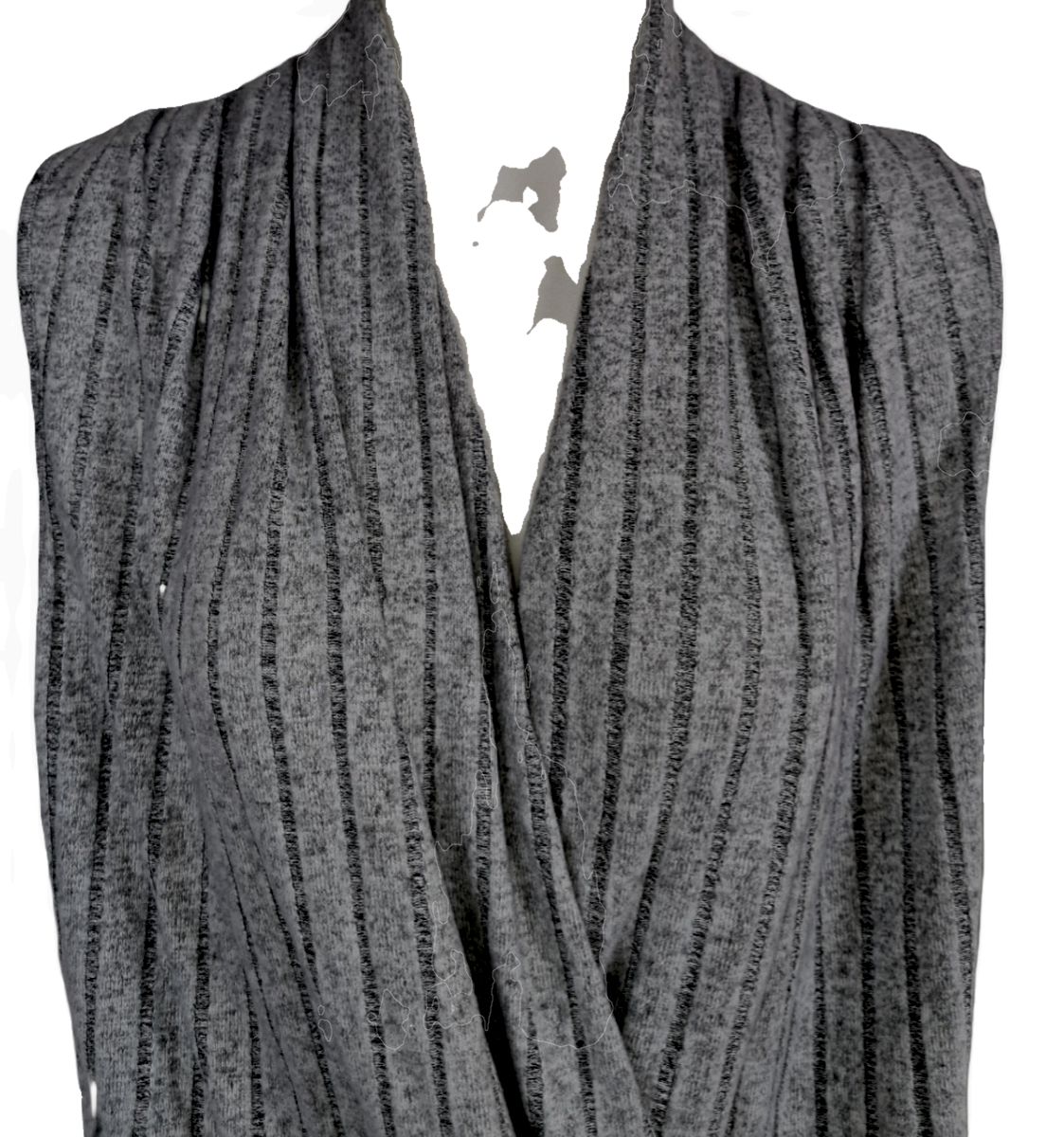 Ribbed Knit Tank Top with Wrap Neckline – Summer Sleeveless Tee, New Zealand Shipping | Strylez Virtual Try-On (Preprocessed)
