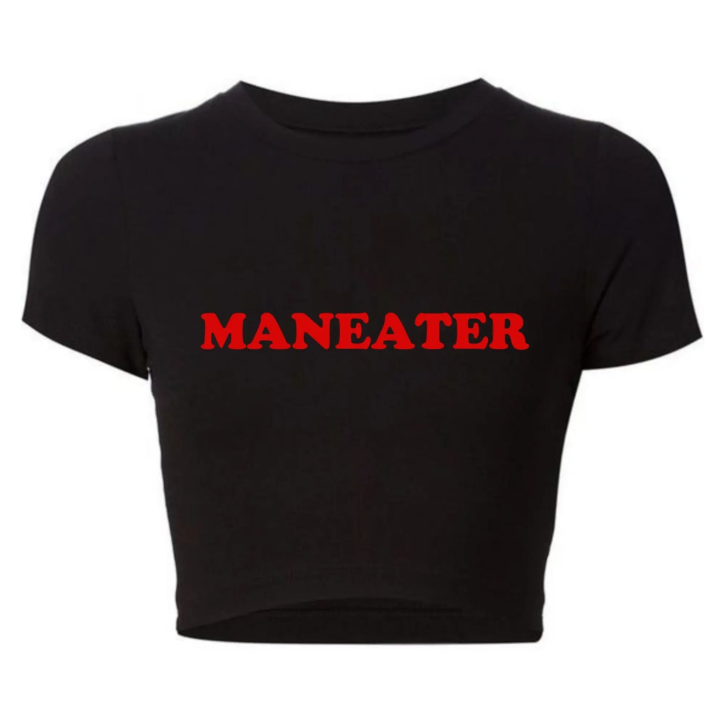 Maneater Vintage Crop Tee – Try On Virtually & Buy Confidently!