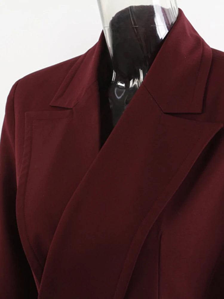 EAM Red Blazer - Women's Red Blazer Spring Fashion, Virtual Try-On with Strylez App (NZ)