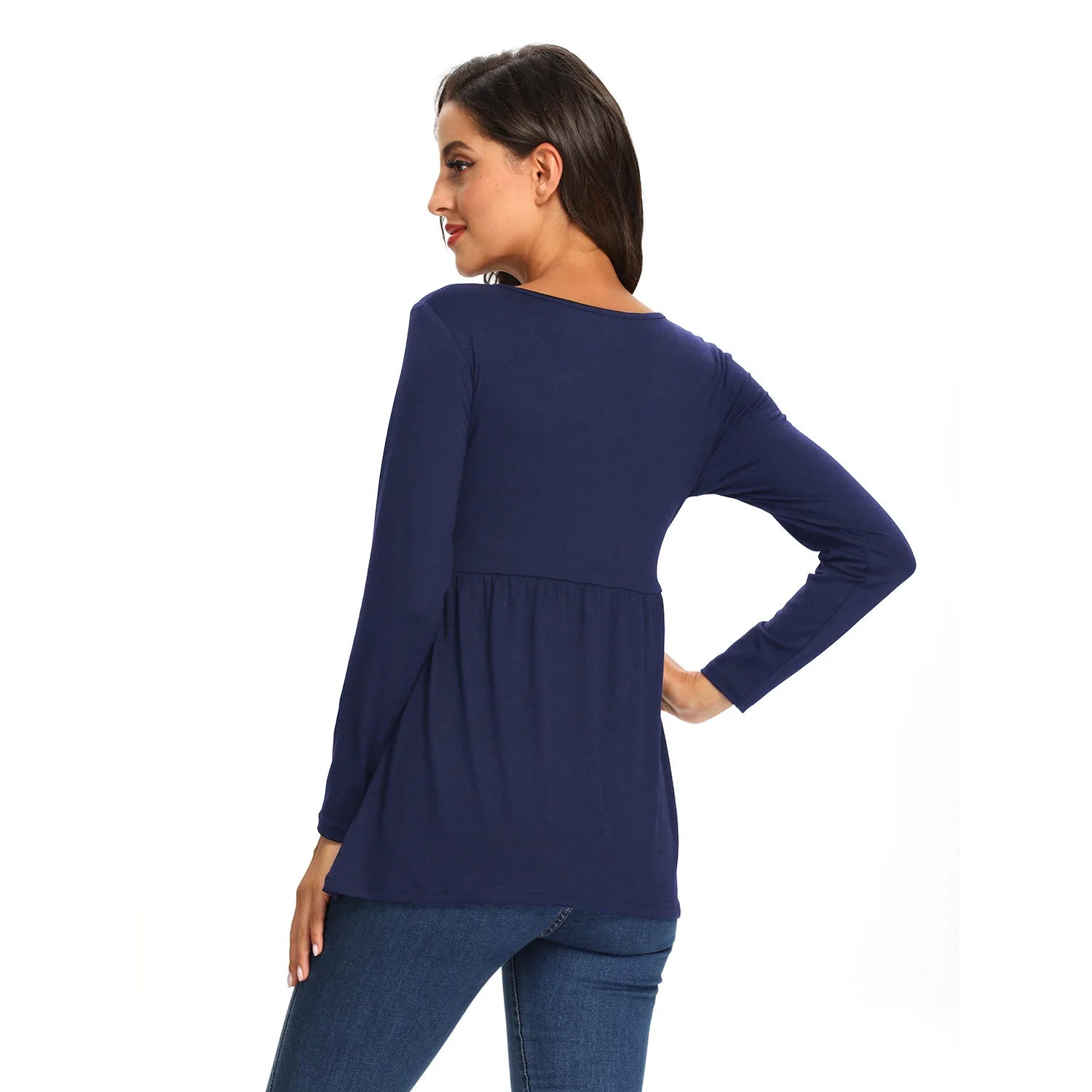 Maternity Long Sleeve Tops,Loose Tee Shirts,Pregnant Women Casual Soft Cotton Breathable Round Neck T-Shirt
