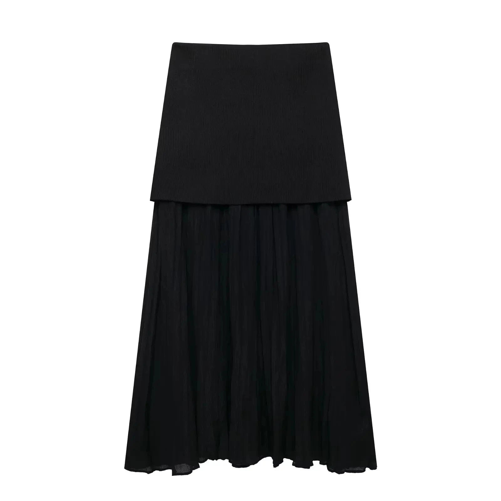 TRAFZA Women's Chic 2-Piece V-Neck Vest & High-Waist Zipper Skirt Set – NZ, Strylez Virtual Try-On