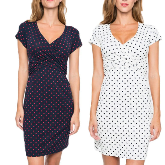 Simple Maternity Dress Summer Casual Dress Women Mom Maternity Clothes Pregnant Woman Maternity Dress mother-to-be Daily Wear