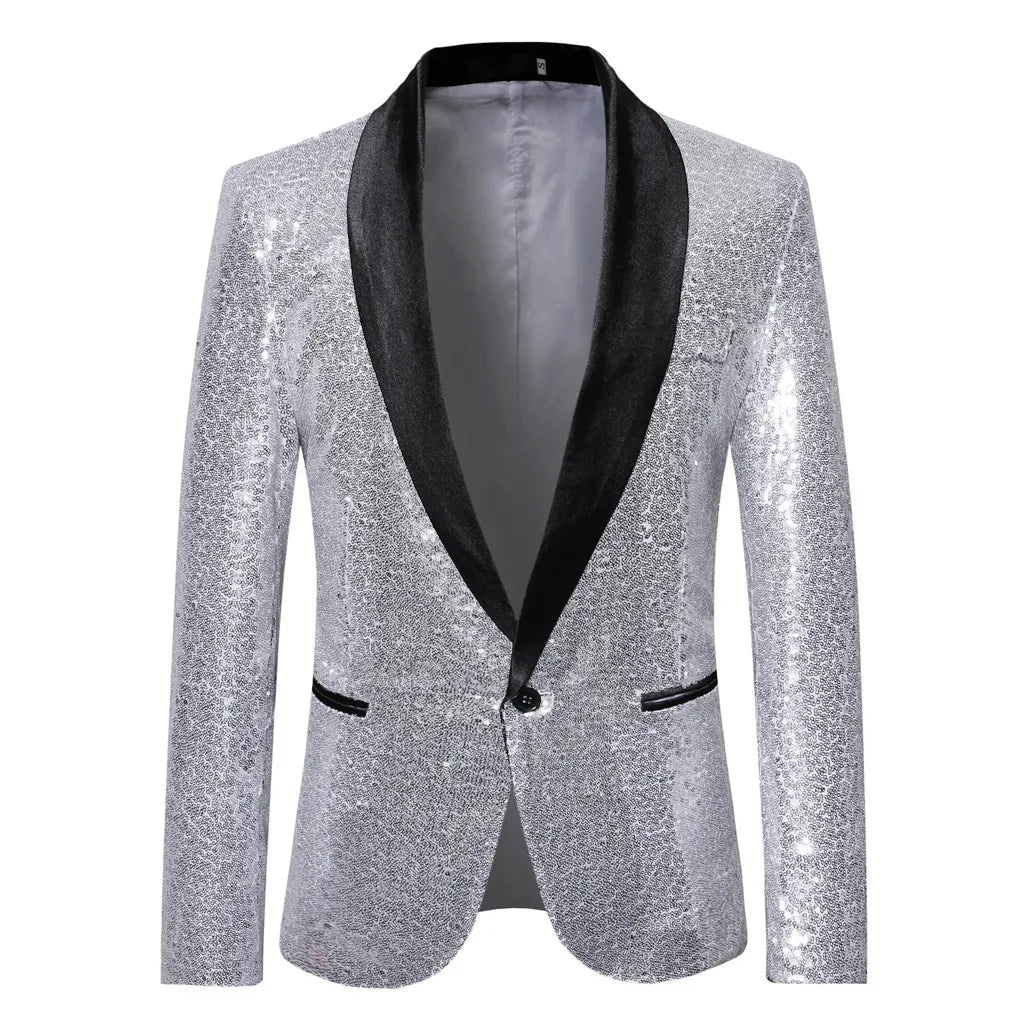 Sparkly Sequin Blazer for Men – Try On Virtually & Buy Confidently!