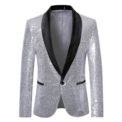 Sparkly Sequin Blazer for Men – Try On Virtually & Buy Confidently!