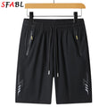 Men's Quick-Dry Beach Board Shorts with Zipper Pockets — Gym & Swim, NZ | Strylez Virtual Try-On