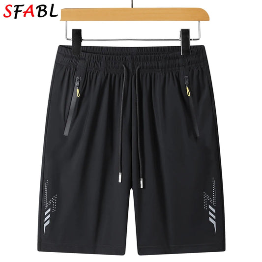 Men's Quick-Dry Summer Board Shorts with Zipper Pockets for Beach & Gym Fun