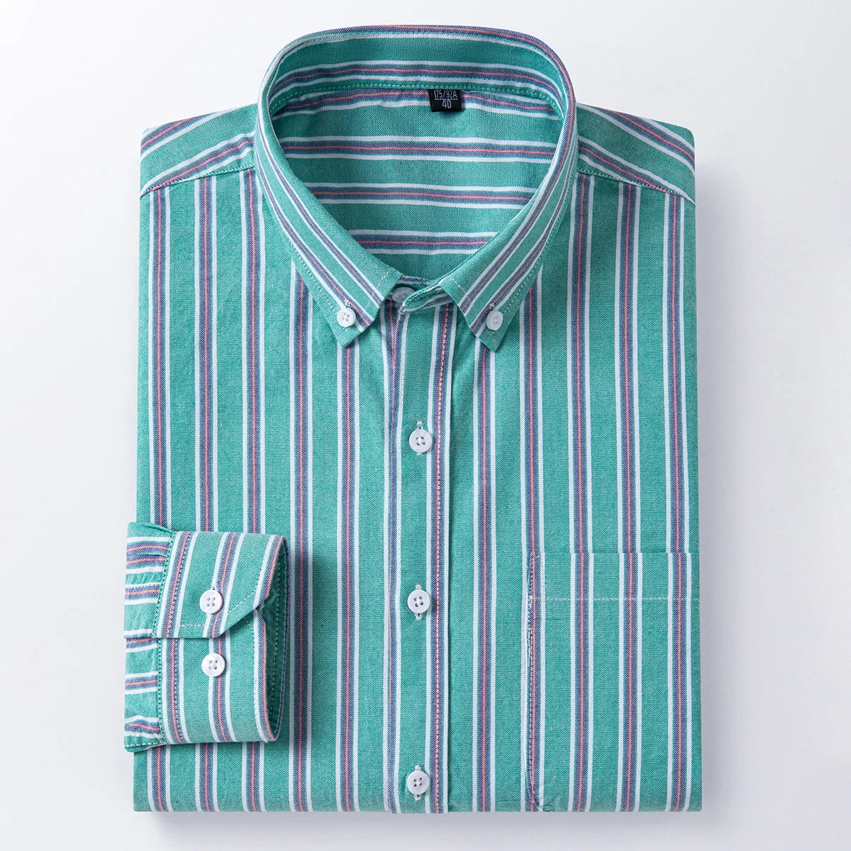 The new men's long-sleeved Oxford cotton shirt is casual trendy, comfortable, versatile and simple for spring, summer and autumn