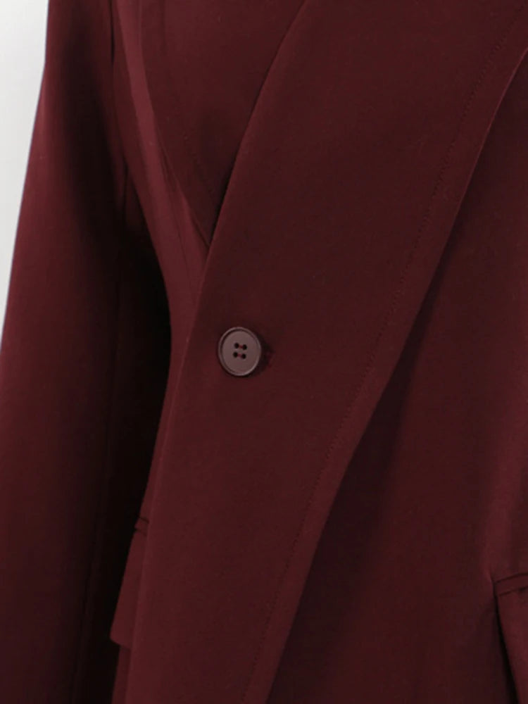 EAM Red Blazer - Women's Red Blazer Spring Fashion, Virtual Try-On with Strylez App (NZ)