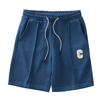 Men’s Breathable Waffle Shorts – Cool, Casual, Loose Fit for Summer Fun