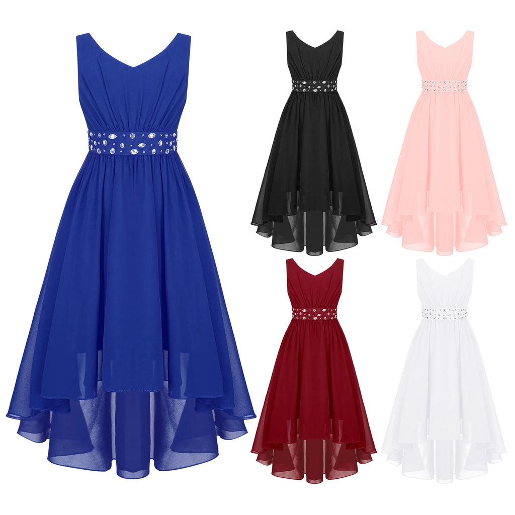 Shiny Beaded Party Dress for Girls – Virtual Try-On with Strylez App | New Zealand (NZ)