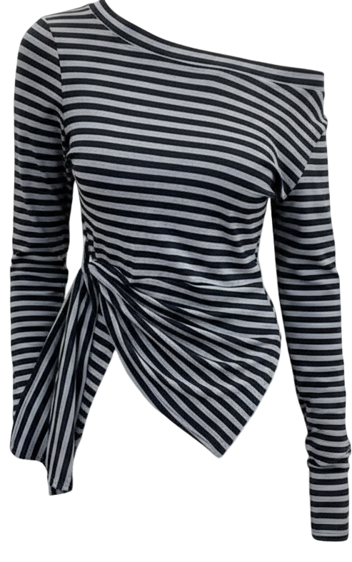 Off-Shoulder Top for Women – Slim Fit, Asymmetrical Design | Night Out Fashion | New Zealand | Strylez Virtual Try-On