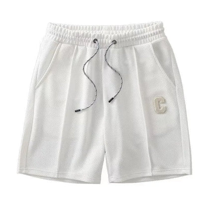 Men's Breathable Waffle Fabric Summer Shorts – Loose, Cool & Casual Keen Length