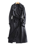 Lautaro Autumn Black Leather Trench Coat – Luxury NZ Men’s Coat | Strylez Virtual Try-On App to Buy Online in NZ