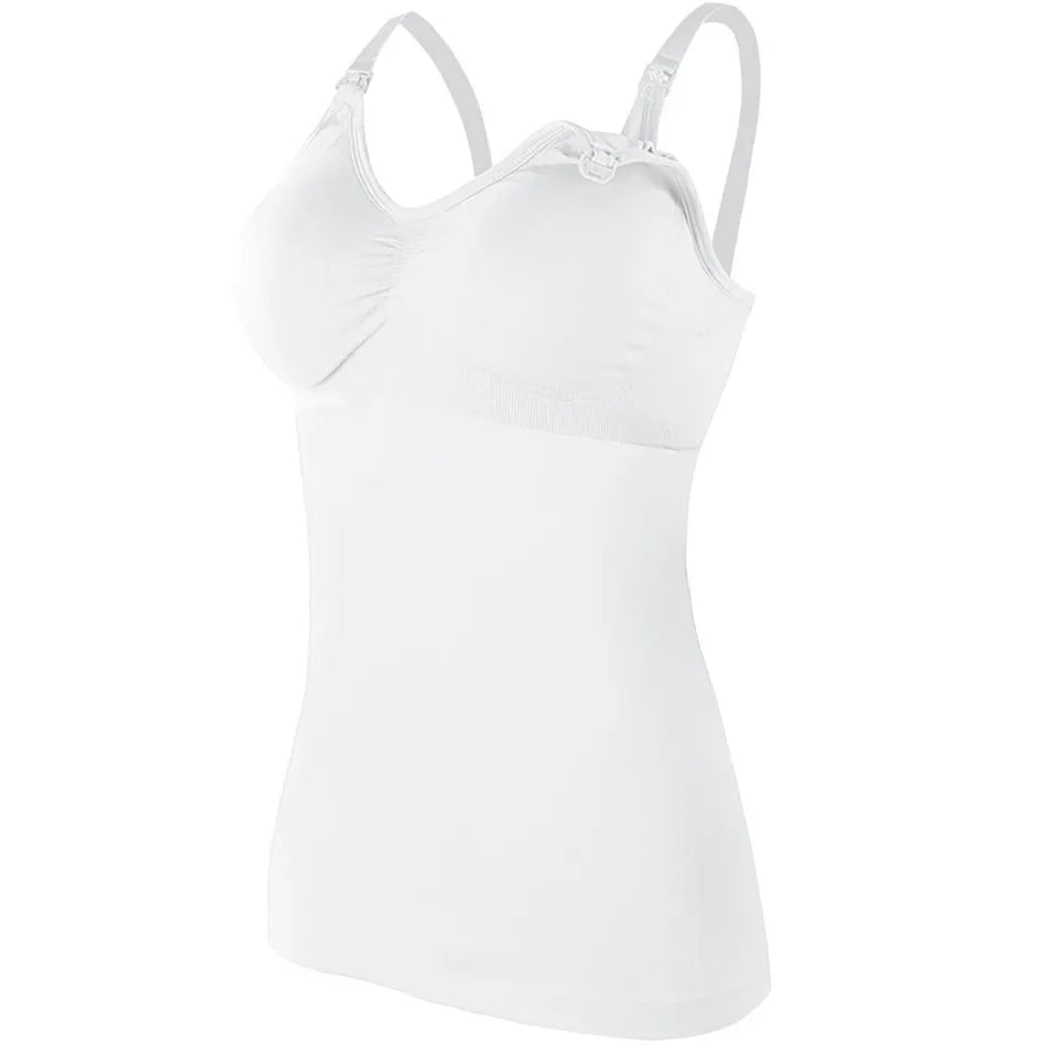 Maternity Nursing Long Camisole with Front Opening Padded Bra for Comfort Breastfeeding and Postpartum Support Women Bralette