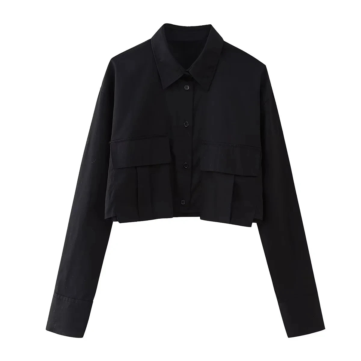 Black Slim Windbreaker Shirt – Buy Confidently with Virtual Try-On for Perfect Style!