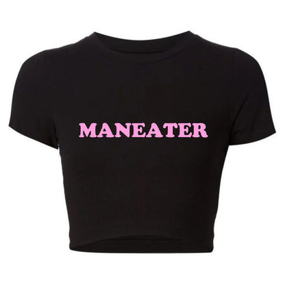 Maneater Vintage Crop Tee – Try On Virtually & Buy Confidently!