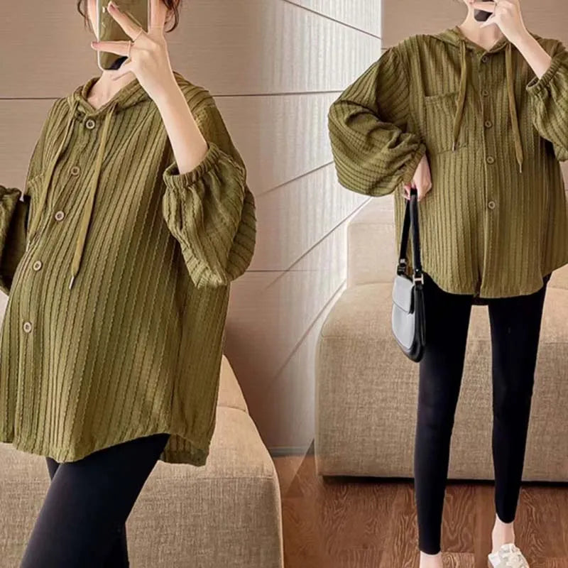 New casual loose maternity shirt
