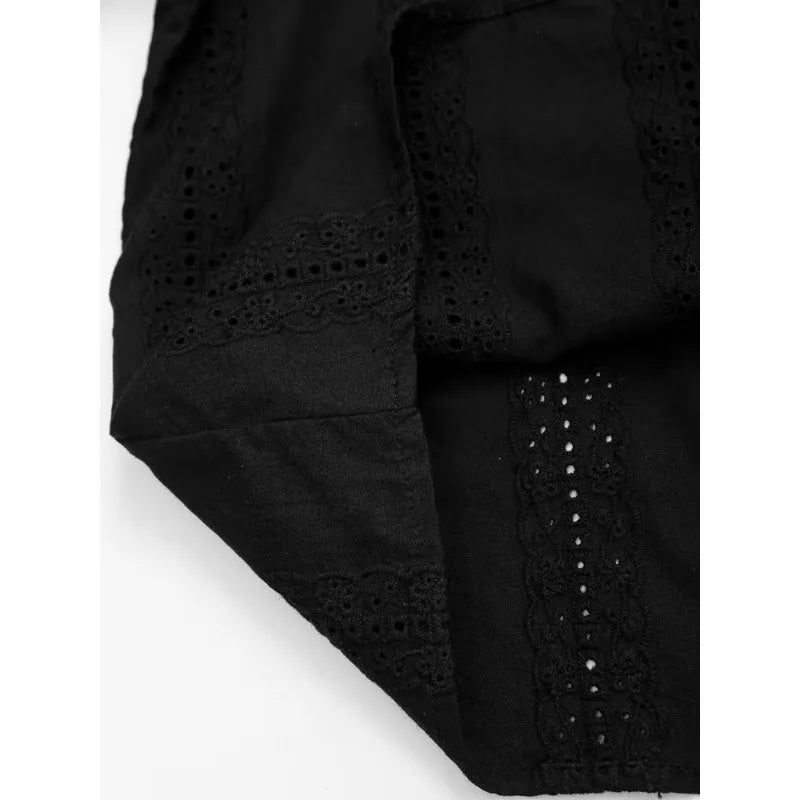 Embroidery Blouses for Lady Long Sleeve Shirt Elegant Women's Luxury Blouses Y2K Tops Harajuku Fashion Vintage Blouse